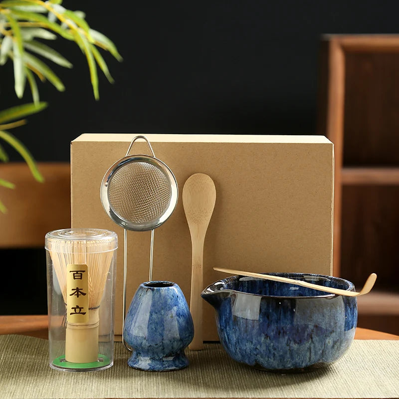 Japanisches Matcha Tee-Set – 6-teiliges Bambus-Set für dein tägliches Ritual
