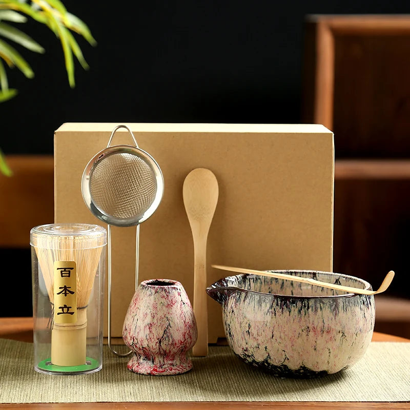 Japanisches Matcha Tee-Set – 6-teiliges Bambus-Set für dein tägliches Ritual