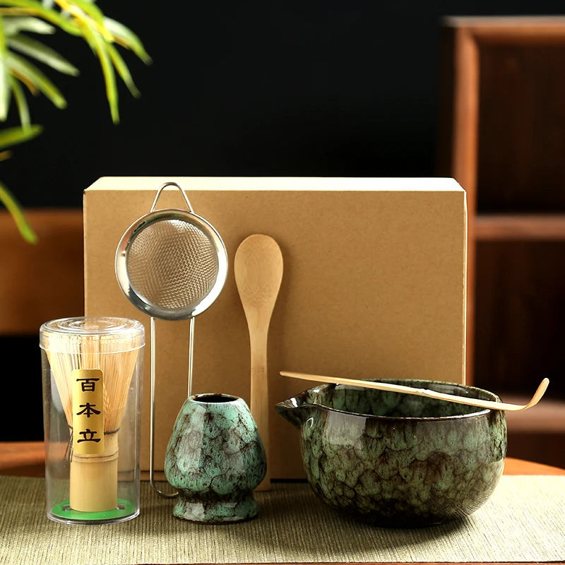 Japanisches Matcha Tee-Set – 6-teiliges Bambus-Set für dein tägliches Ritual