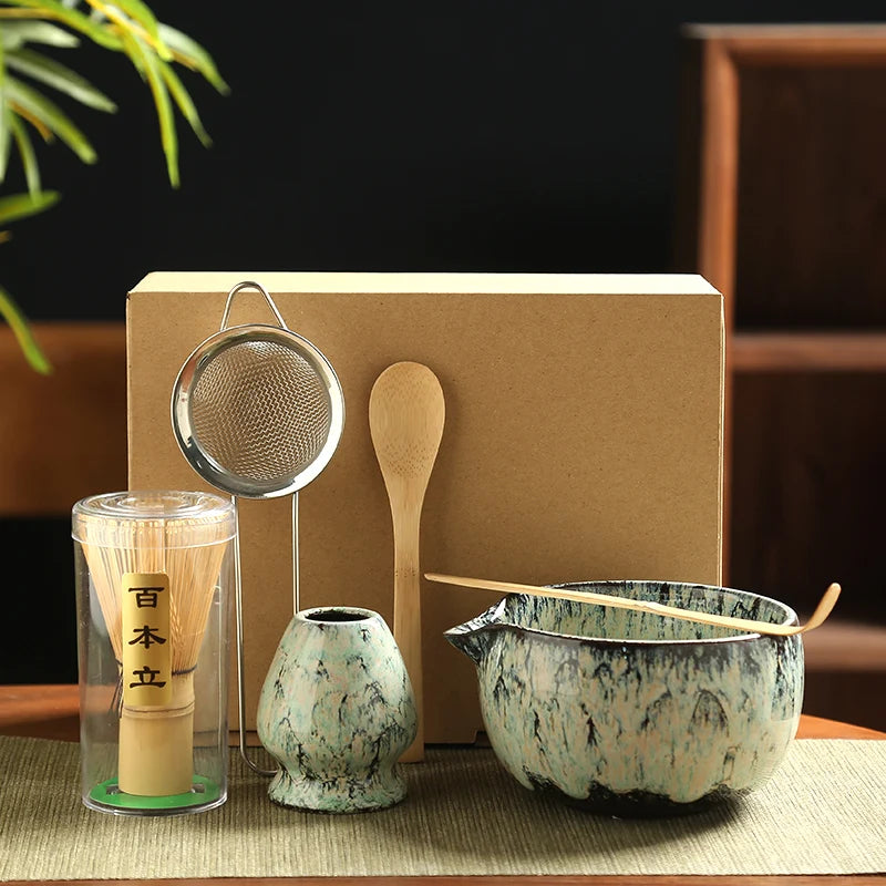 Japanisches Matcha Tee-Set – 6-teiliges Bambus-Set für dein tägliches Ritual