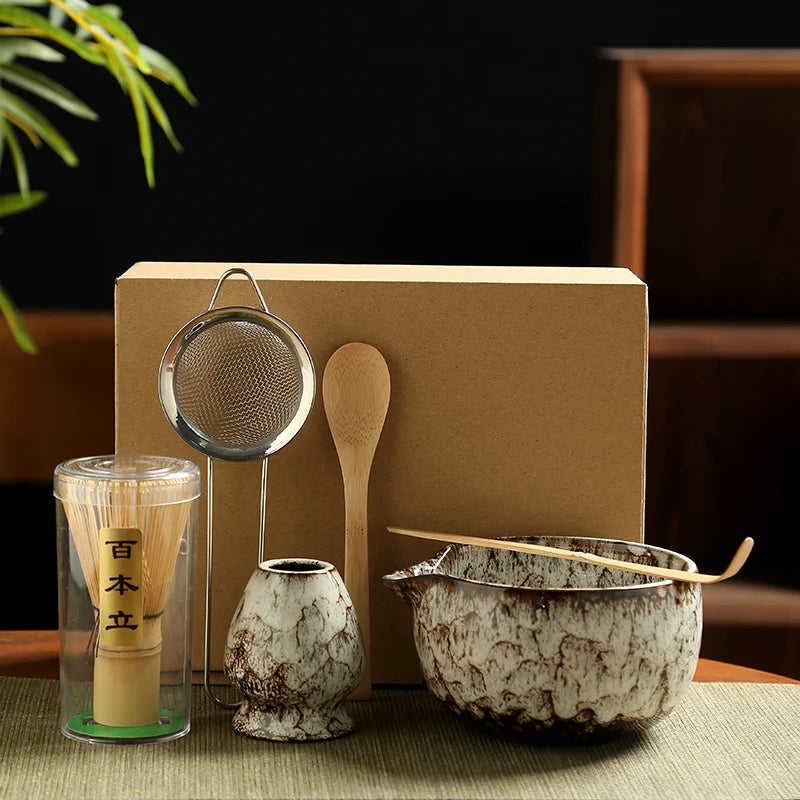 Japanisches Matcha Tee-Set – 6-teiliges Bambus-Set für dein tägliches Ritual