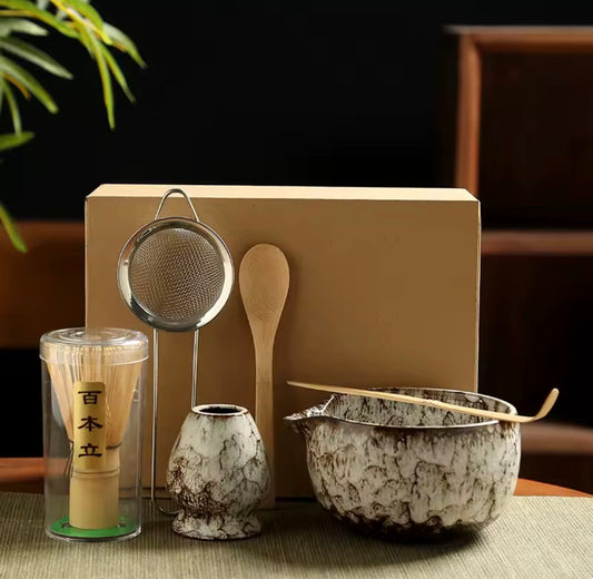 Japanisches Matcha Tee-Set – 6-teiliges Bambus-Set für dein tägliches Ritual